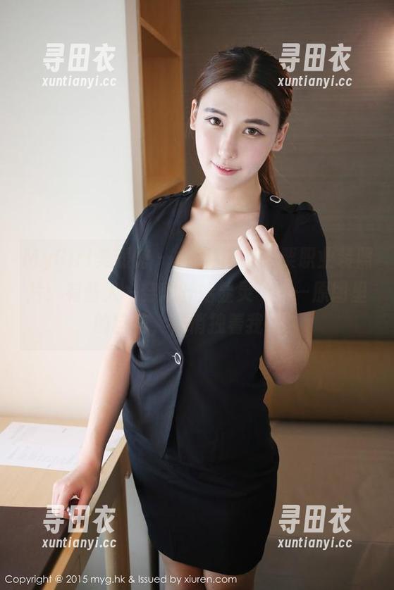 MyGirl美媛馆 - “Ellie艾栗栗职业装照片：有些人一穿就开始显灵”——原图里的自信，悄悄拽着我心。